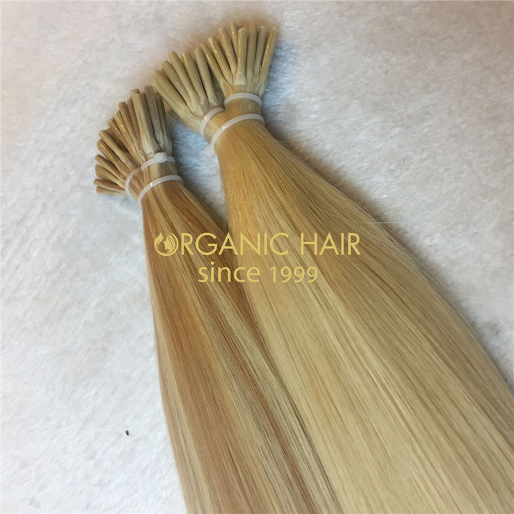 Good remy human hair extensions i tip piano color H123